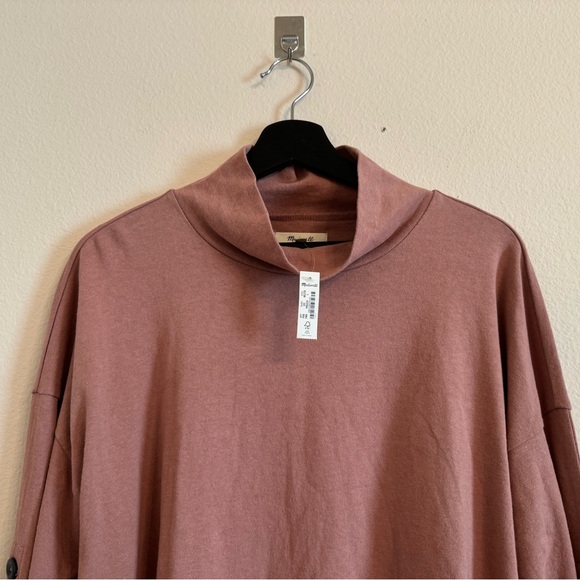 Madewell Button-Sleeve Turtleneck Top - Picture 7 of 12